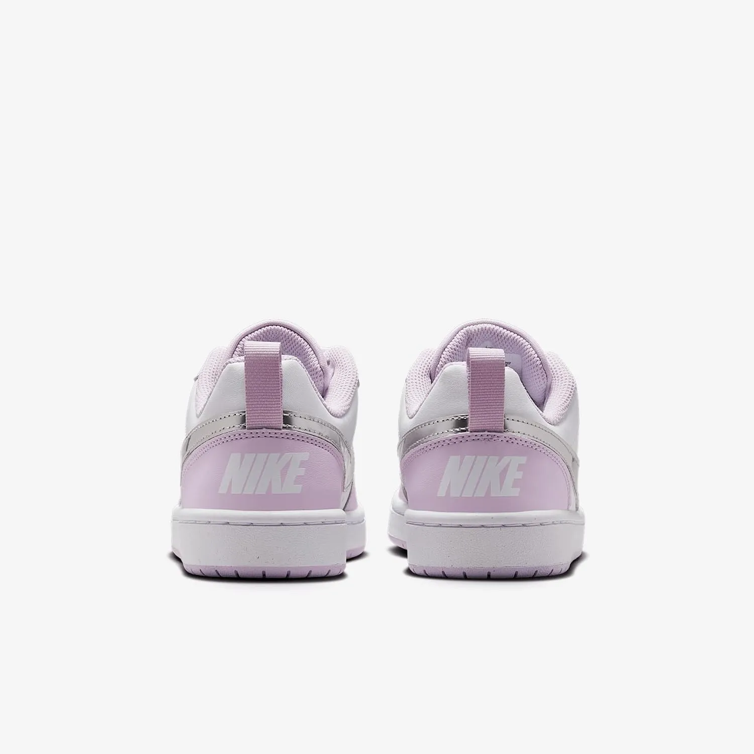 Nike Court Borough Low Recraft SE Big Kids' Shoes (IH0407-530, Doll/White/Metallic Silver)