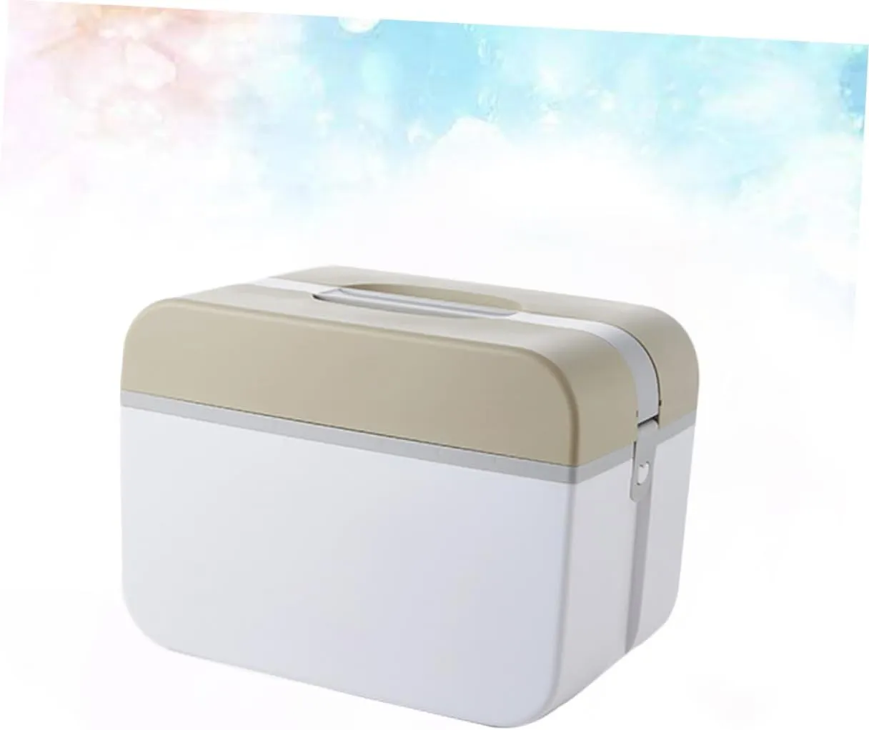 NOLITOY Double Layer Medicine Storage Box Portable First Aid Kit Lockable Medicine Organizer for All Settings