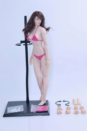 OBEST 1/6 European Shape Female Seamless Body Action Figure with Detachable Feet and Medium Breasts (Not Include Head Sculpt) (JOQ-16D-WS01 White Muscle)