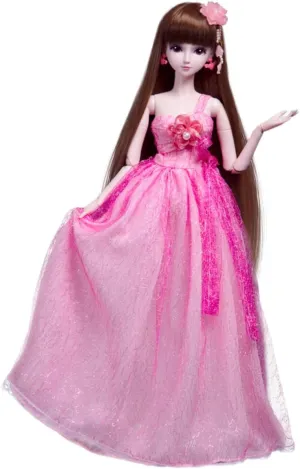 Official Fairy Fashion Dolls Cartoon Figures with Height 18” &19 Movable Rotatable Joints Glamorous Outfits, Fabulous Accessories – Great Gift for Kids Ages 3 