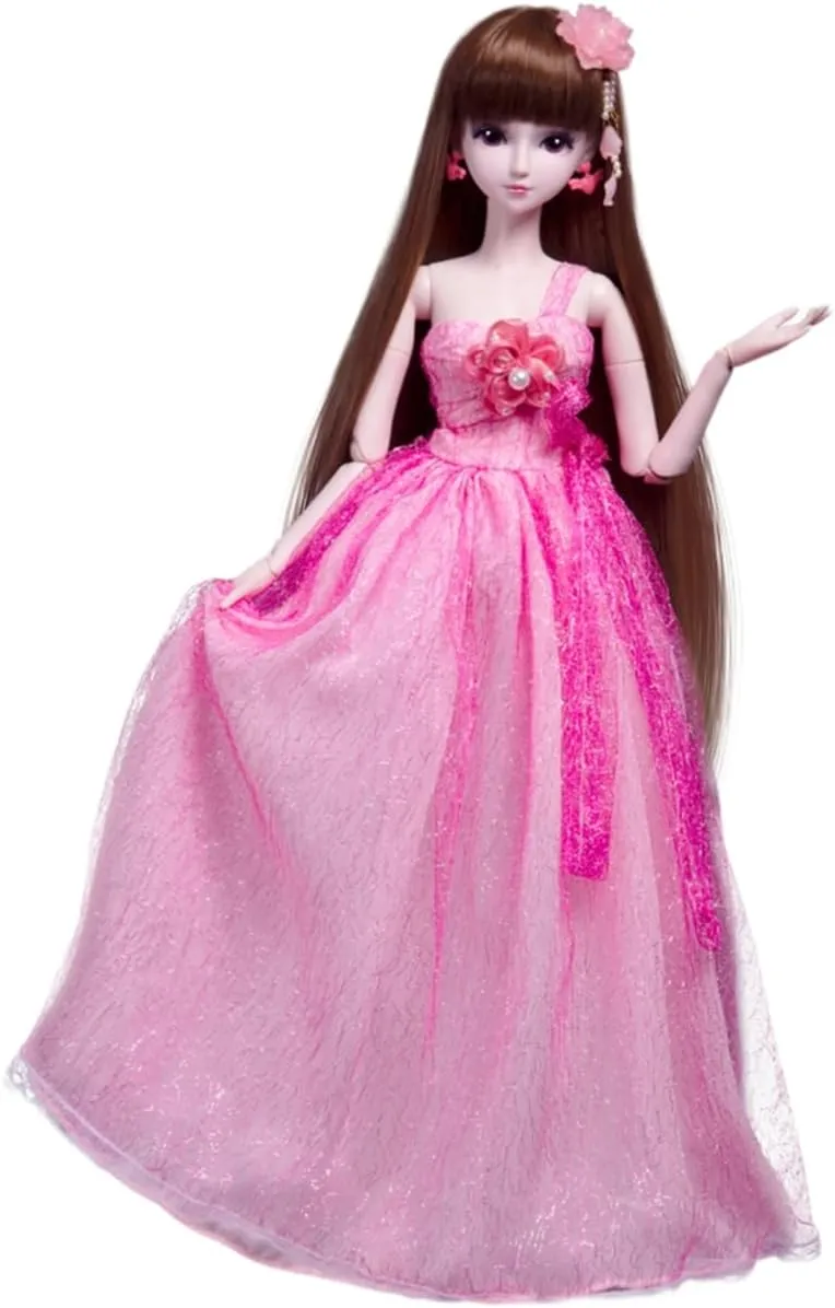 Official Fairy Fashion Dolls Cartoon Figures with Height 18” &19 Movable Rotatable Joints Glamorous Outfits, Fabulous Accessories – Great Gift for Kids Ages 3 