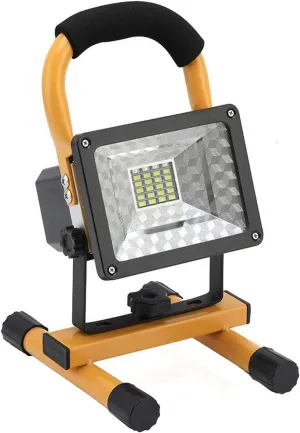 OTYTY COB Rechargeable Portable LED Work Light with Stand [24LEDs,30W], Waterproof LED Flood Lights for Outdoor Camping Hiking Emergency Car Repairing Job Site Lighting (W804)