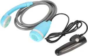 Outdoor Convenient Shower Kit Portable Shower, Camping Shower Pump, Rechargeable Battery, USB Charging Line, IPX7, for Hiking, Pet, 2 Mode