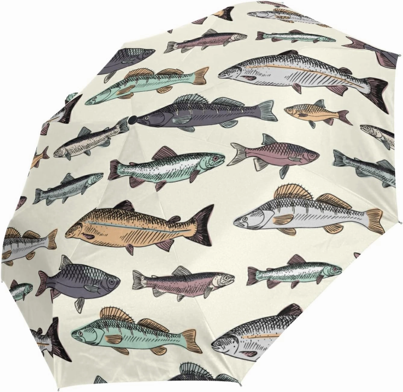 Oyihfvs Automatic Windproof Waterproof Umbrella, Folding Umbrella Reinforced Portable Automatic Compact Anti-UV Sun rain Auto Open/Close