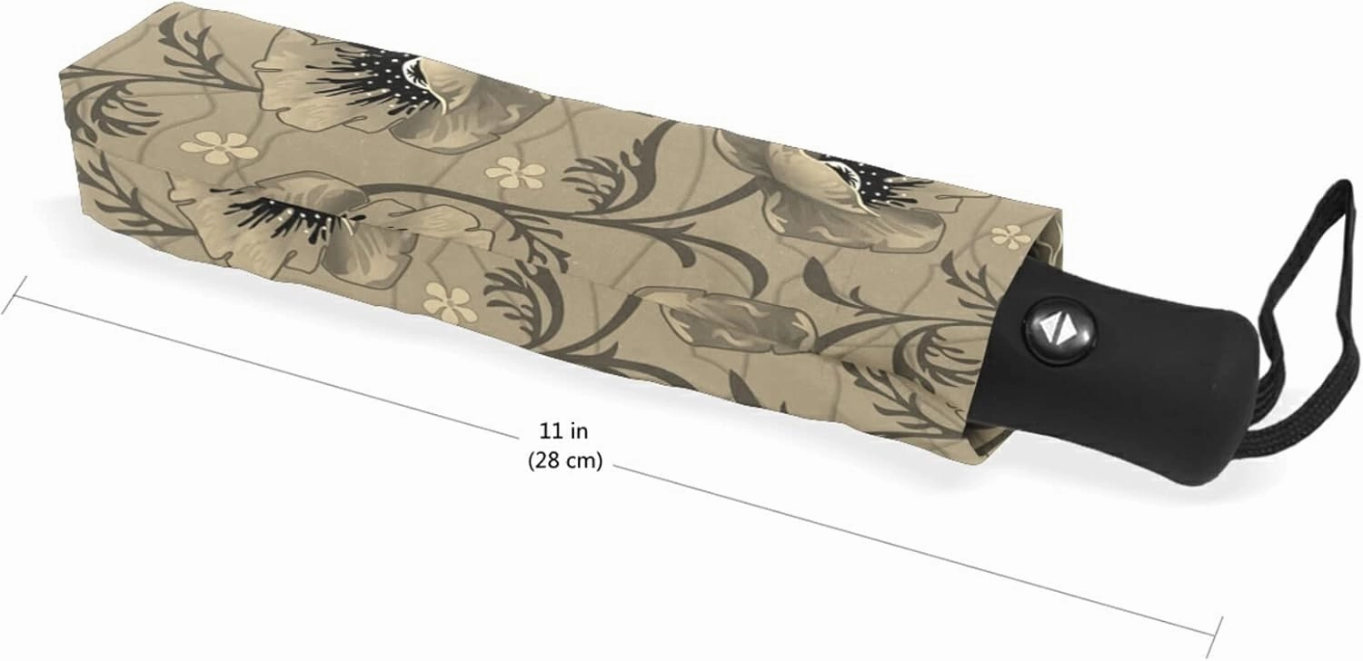 Oyihfvs Automatic Windproof Waterproof Umbrella, Folding Umbrella Reinforced Portable Automatic Compact Anti-UV Sun rain Auto Open/Close