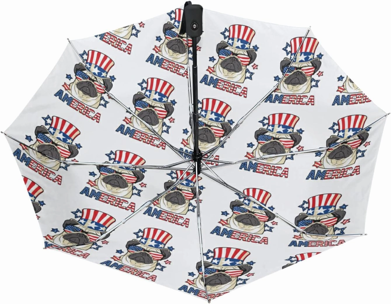 Oyihfvs Automatic Windproof Waterproof Umbrella, Folding Umbrella Reinforced Portable Automatic Compact Anti-UV Sun rain Auto Open/Close