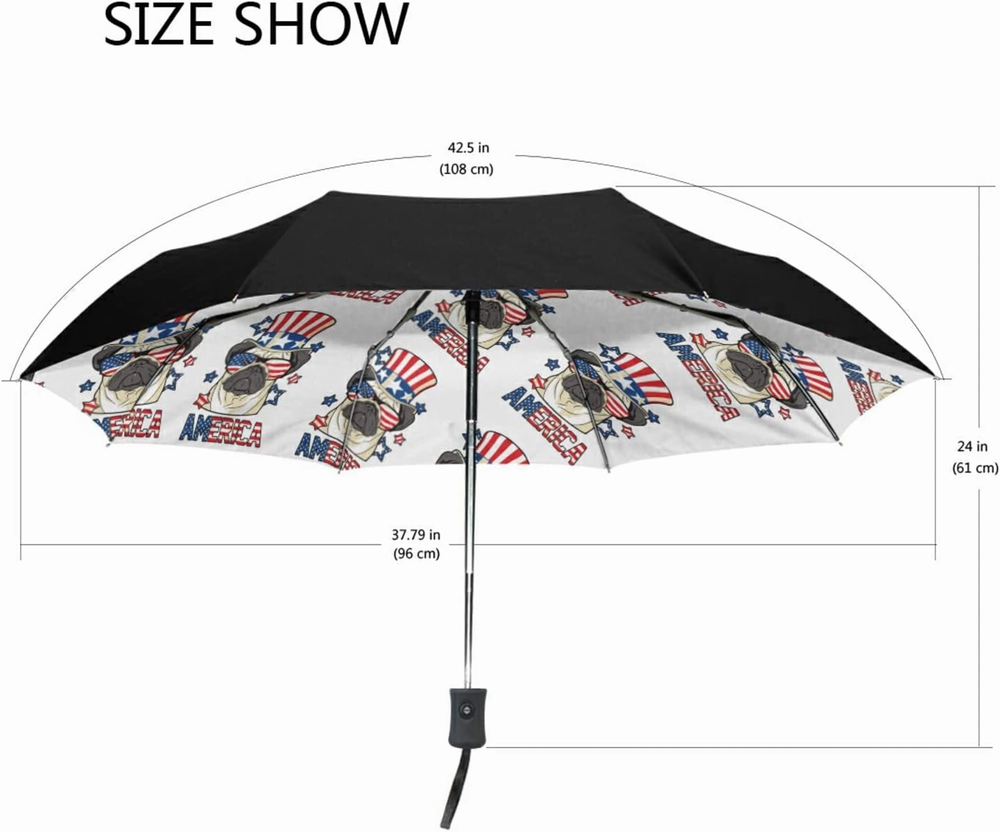 Oyihfvs Automatic Windproof Waterproof Umbrella, Folding Umbrella Reinforced Portable Automatic Compact Anti-UV Sun rain Auto Open/Close