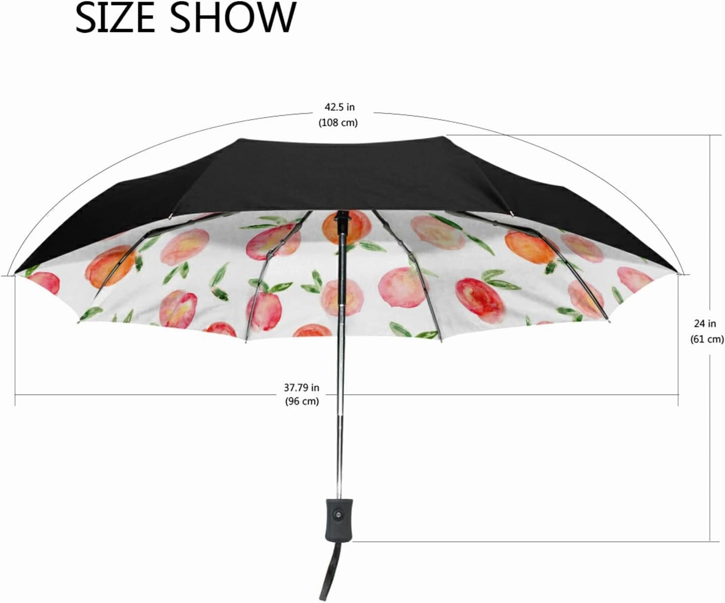 Oyihfvs Automatic Windproof Waterproof Umbrella, Folding Umbrella Reinforced Portable Automatic Compact Anti-UV Sun rain Auto Open/Close