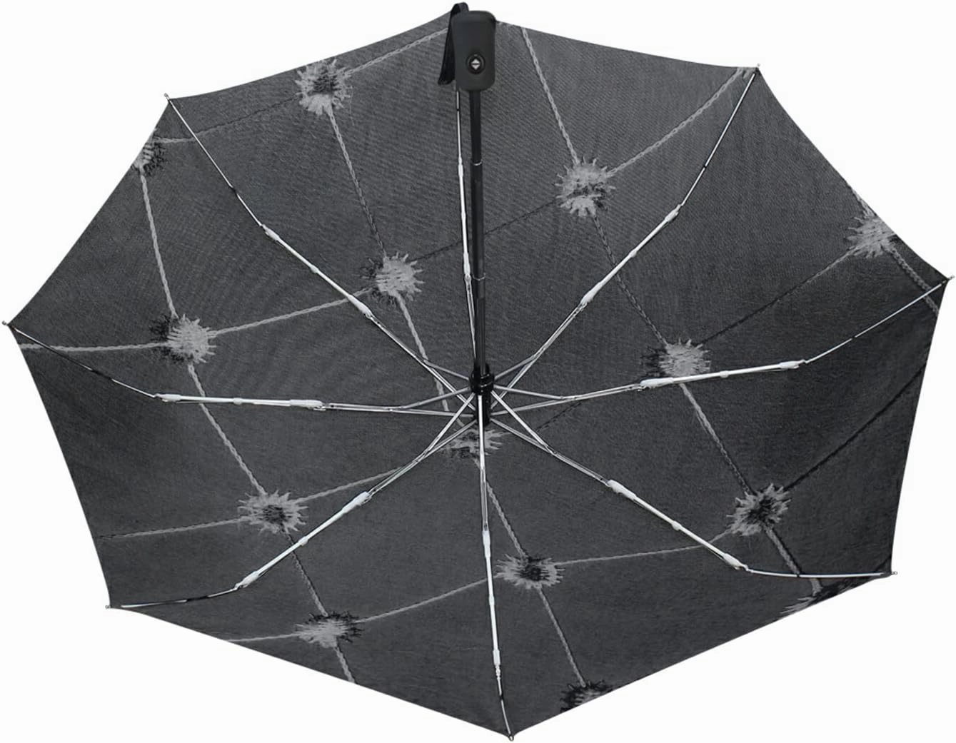 Oyihfvs Automatic Windproof Waterproof Umbrella, Folding Umbrella Reinforced Portable Automatic Compact Anti-UV Sun rain Auto Open/Close