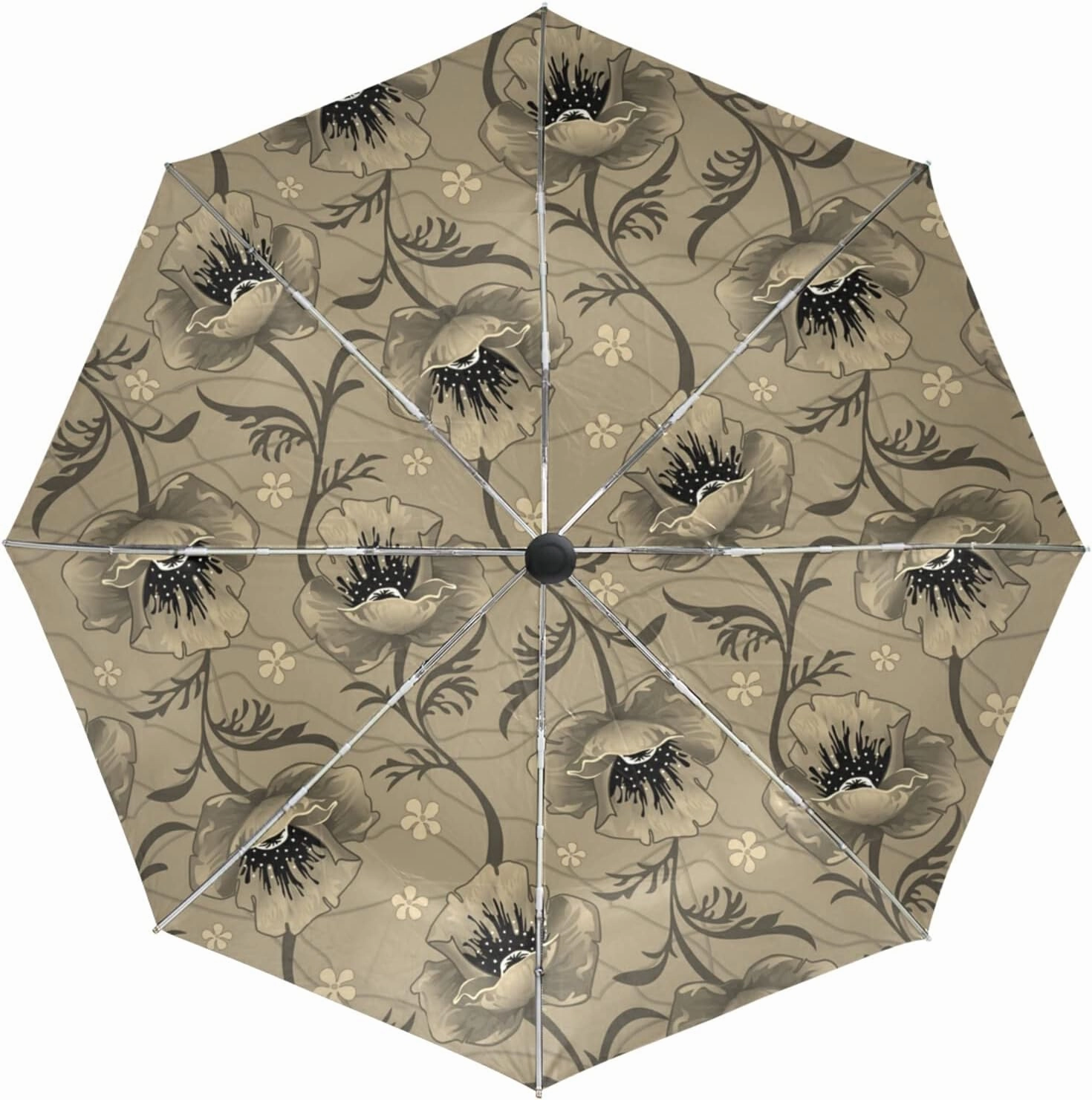 Oyihfvs Automatic Windproof Waterproof Umbrella, Folding Umbrella Reinforced Portable Automatic Compact Anti-UV Sun rain Auto Open/Close