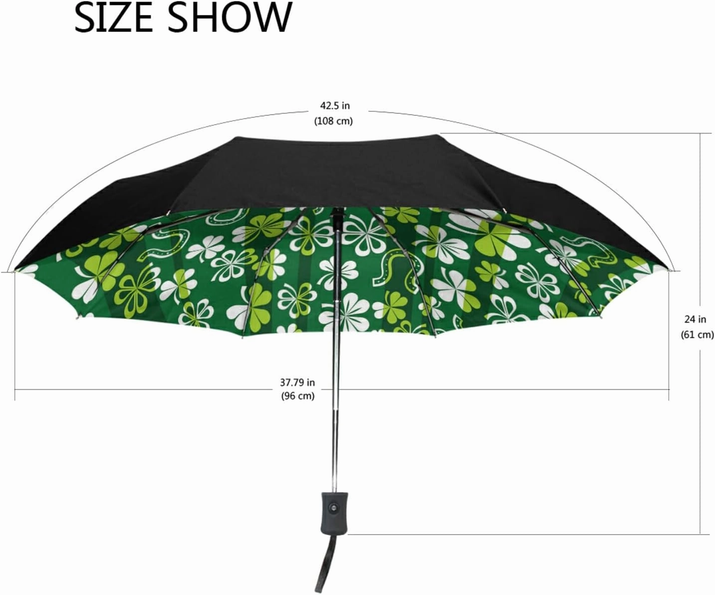 Oyihfvs Automatic Windproof Waterproof Umbrella, Folding Umbrella Reinforced Portable Automatic Compact Anti-UV Sun rain Auto Open/Close