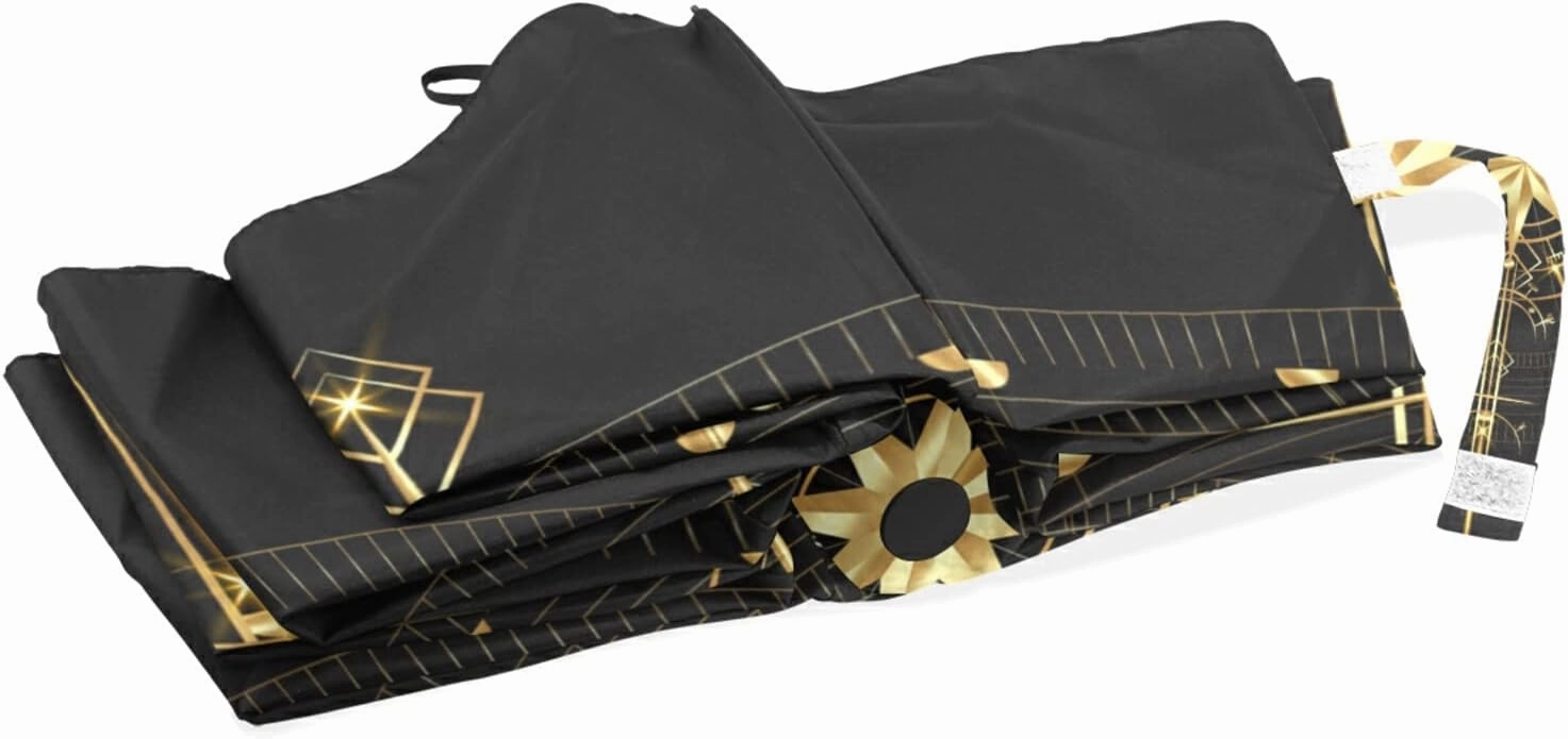 Oyihfvs Automatic Windproof Waterproof Umbrella, Folding Umbrella Reinforced Portable Compact Anti-UV Sun rain Auto Open/Close