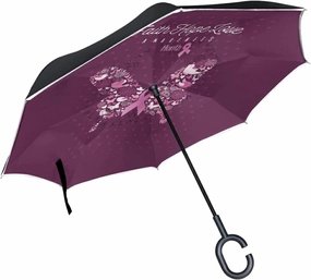 Oyihfvs Double Layer Inverted Umbrella, With C-Shaped Handle Windproof UV Proof Durable Parasol, For Men Women Outdoor Folding Rain Sun