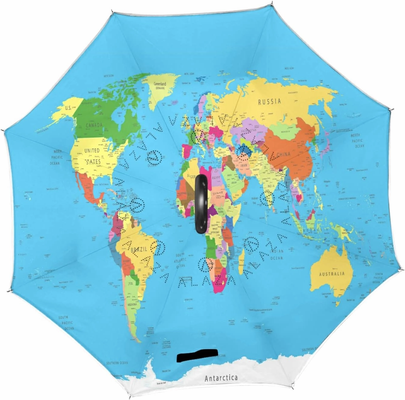 Oyihfvs Double Layer Inverted Umbrella, With C-Shaped Handle Windproof UV Proof Durable Parasol, For Men Women Outdoor Folding Rain Sun