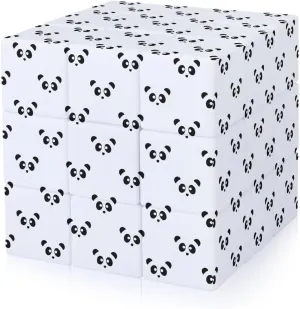 Panda Head Full Printing 3x3 Fidget Cube Stress Relief Magic Speed Cube for Adults