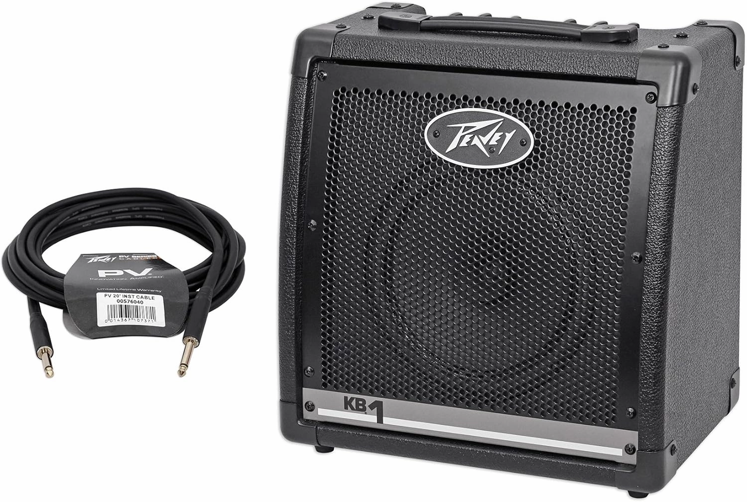 Peavey KB 1 20 Watt Keyboard Amplifier 2-Channel Combo Amp w/8" Speaker   Cable