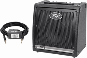 Peavey KB 1 20 Watt Keyboard Amplifier 2-Channel Combo Amp w/8" Speaker   Cable