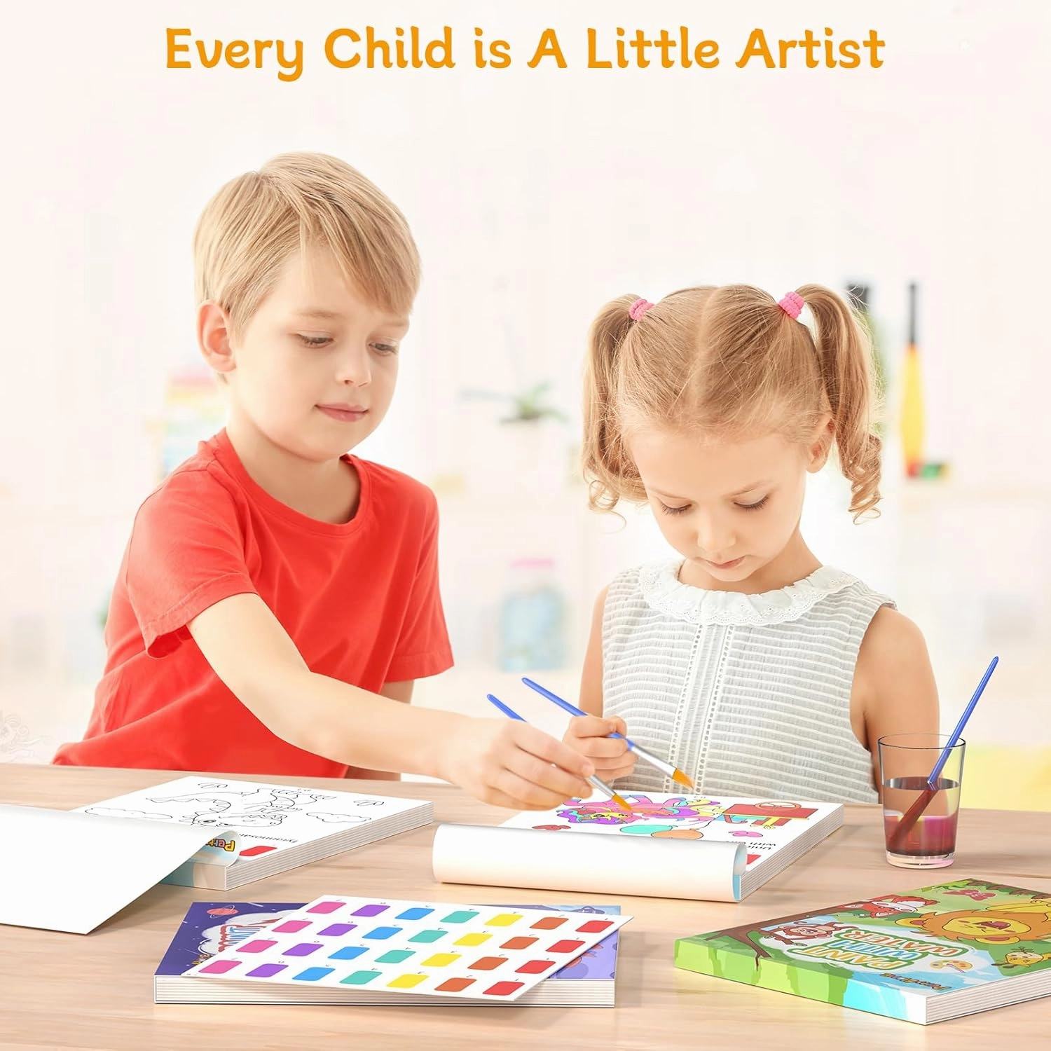 PERRYHOME 3 Pack Paint with Water Coloring Books for Kids Ages 3-5,4-8，Mess Free Toddler Watercolor Painting Set, Arts and Crafts Toys-Birthday Christmas Gifts for Toddlers Boys