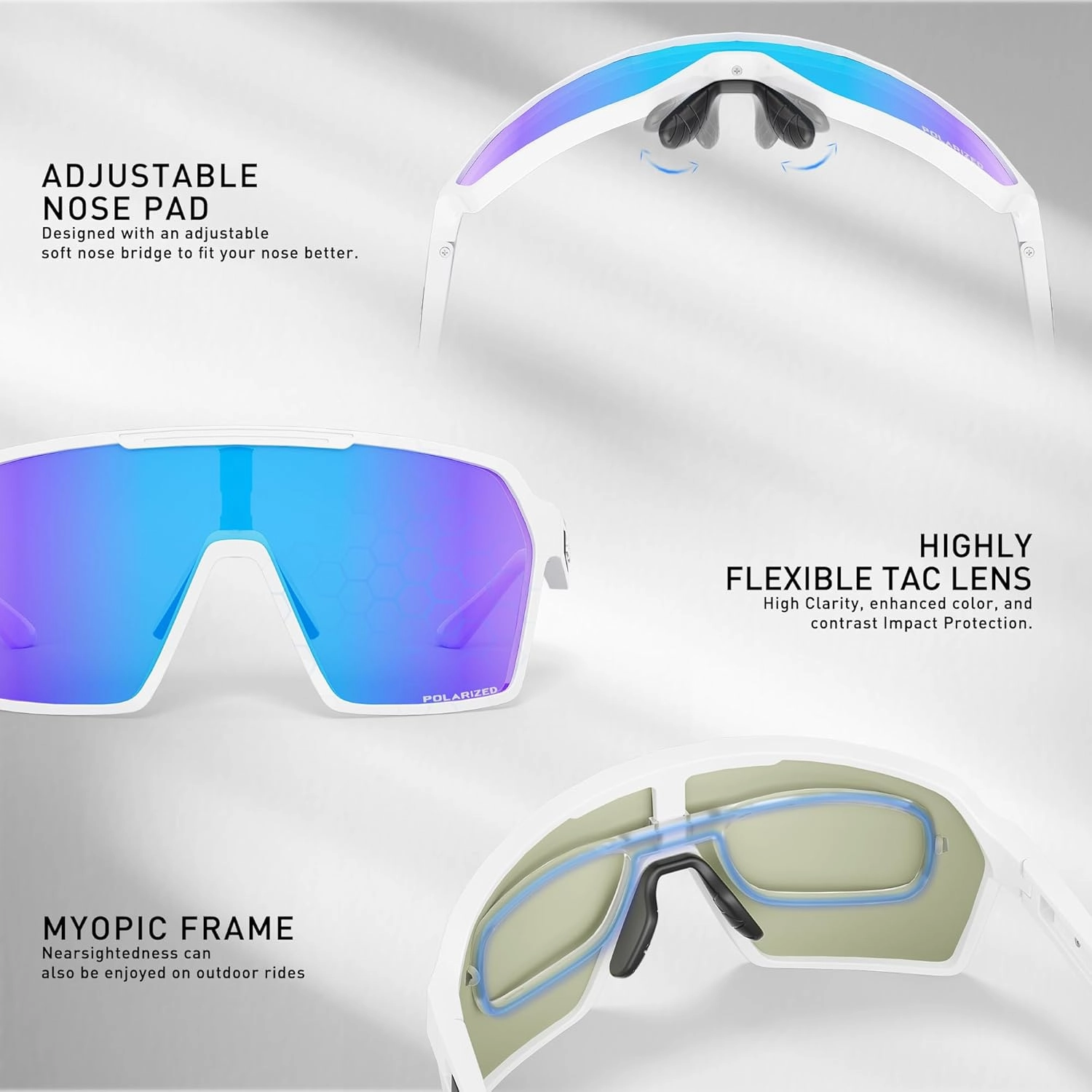 Photochromic Cycling Glasses Men Women Mountain Bike Sunglasses MTB Road Bicycle Riding Clear Sports Glasses S325