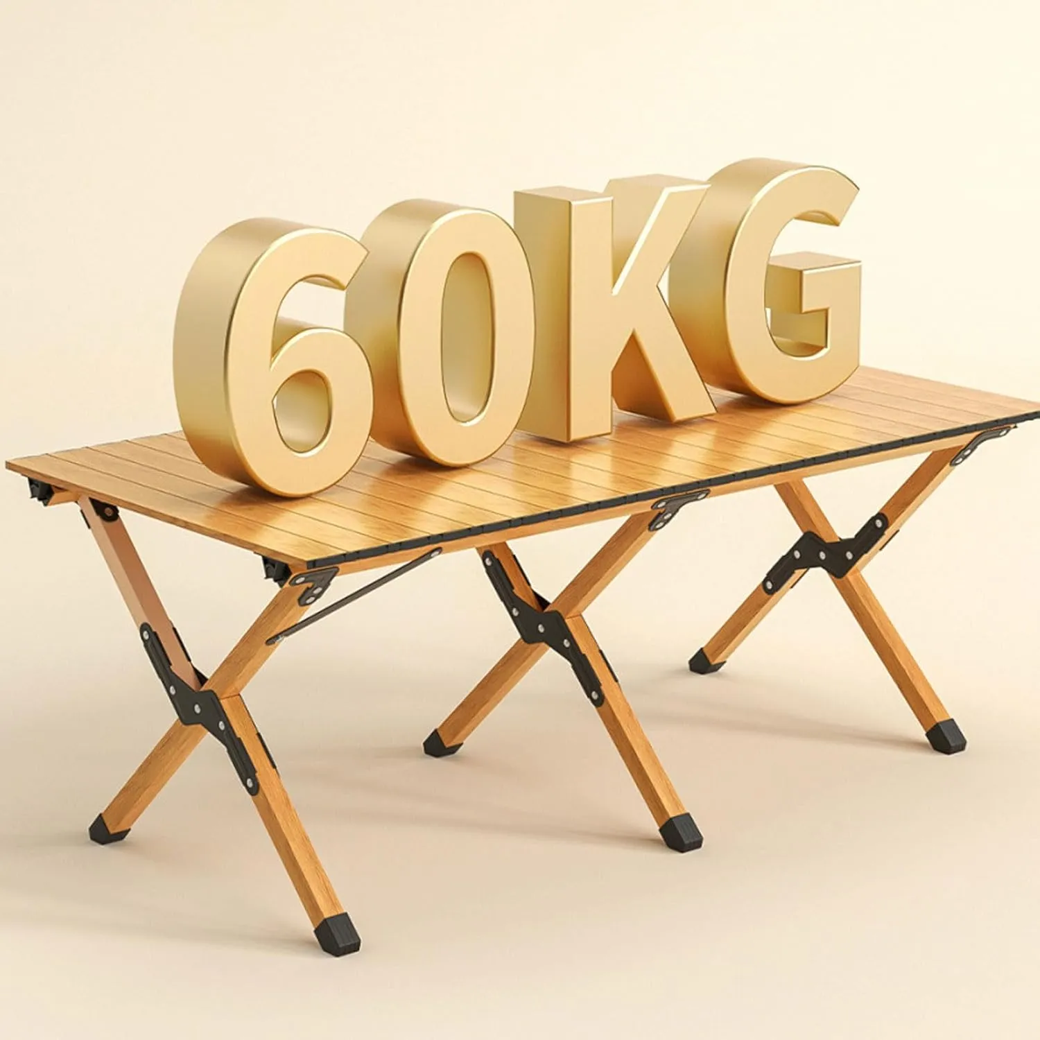 Picnic Table Chair Set of 3 Camping Table Chair with Aluminum Roll-up Backpacking Table and Lawn Chair Portable Folding Furniture for Indoor Outdoor