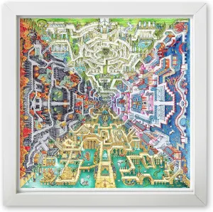 Pintoo Jigsaw Puzzles 1600 Piece for Adults - Tom Parker - Myth Maze Beautiful Plastic Puzzle for Home Decor Zero Dust Easy Storage [H2375]