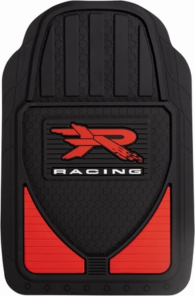 Plasticolor 001779R04 WeatherPro R Racing Red and Black Front Floor Mats