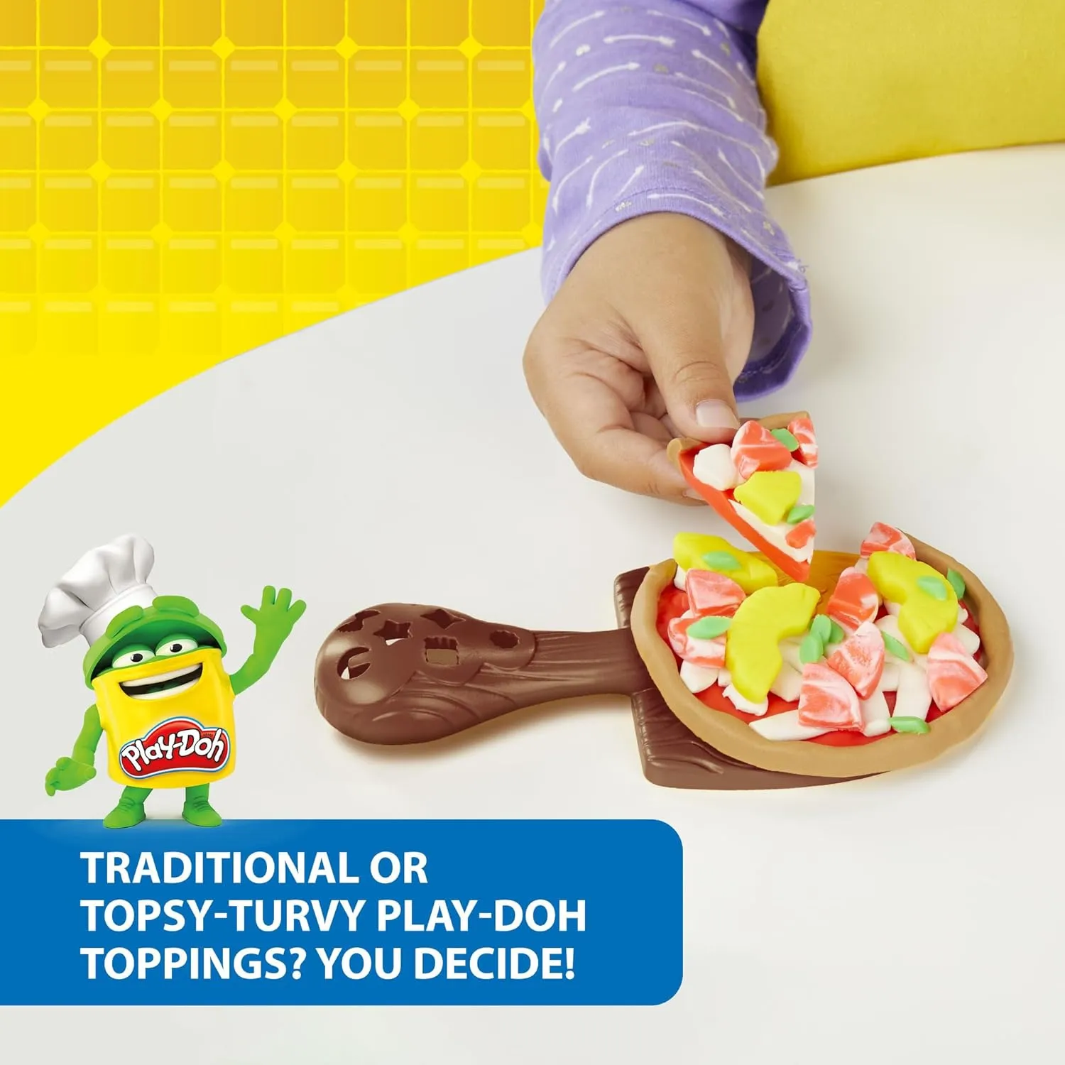 Play-Doh Stamp 'N Top Pizza Oven Toy with 5 Non-Toxic Colors