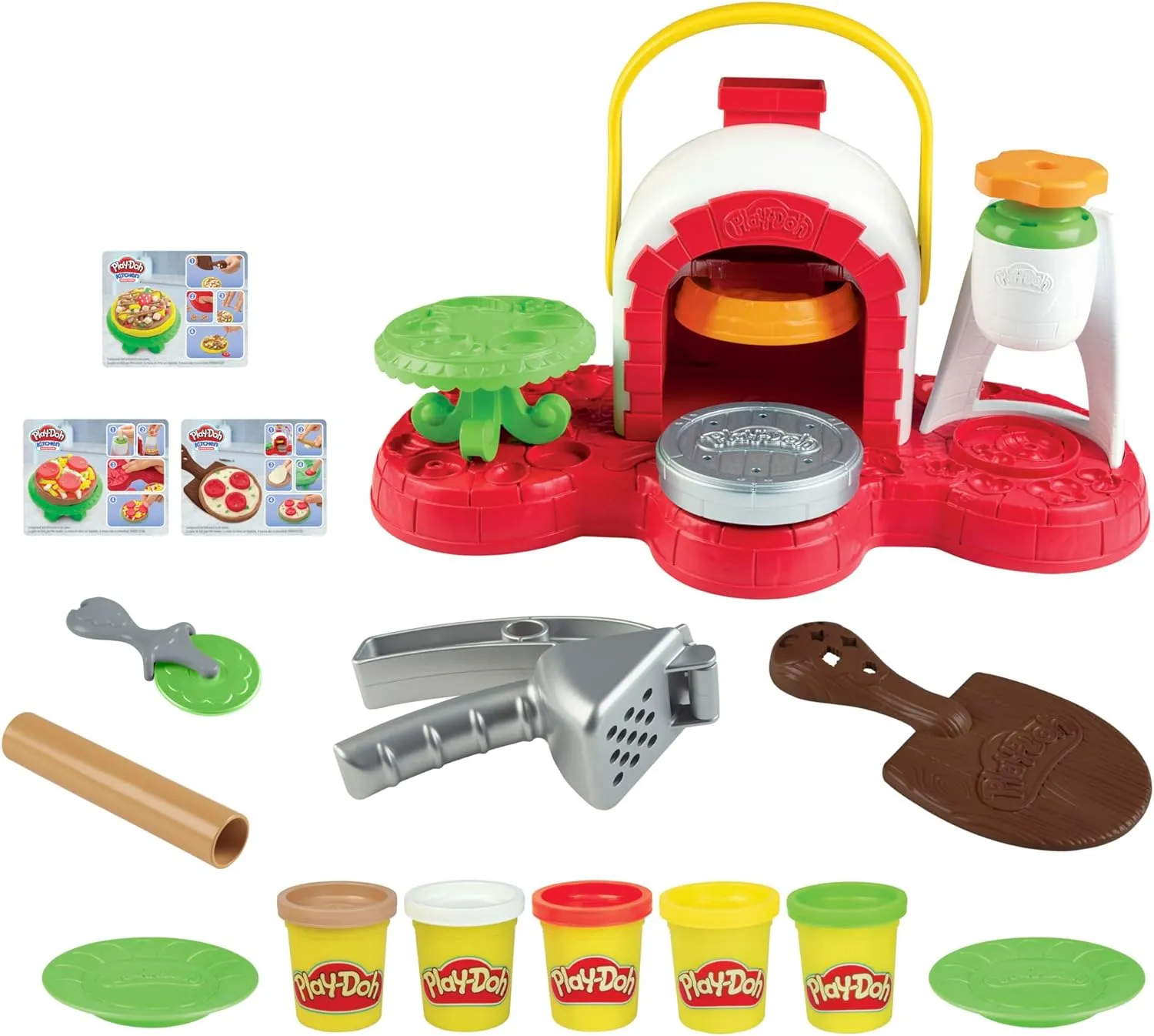 Play-Doh Stamp 'N Top Pizza Oven Toy with 5 Non-Toxic Colors