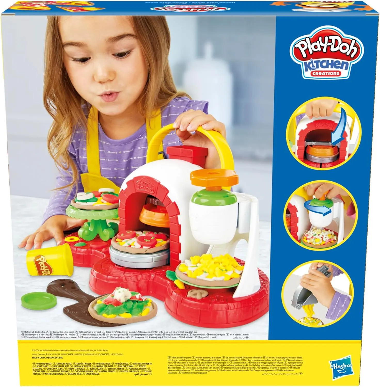 Play-Doh Stamp 'N Top Pizza Oven Toy with 5 Non-Toxic Colors