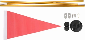 plplaaoo Kayak Flag Aluminum Flagpole Nylon DIY Safety Kit Canoe Outdoor