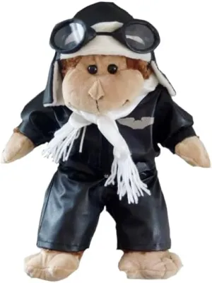 Plush Toys Wanderland Aviator Wings Outfit with Helmet & Goggles – Pilot Costume Clothes for 14-18 inch Stuffed Animals, Teddy Bears, Dress Up Accessories for Plush Toys Uniform