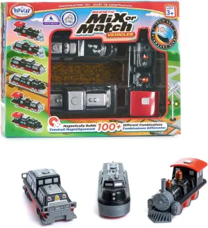 POPULAR PLAYTHINGS Magnetic Mix or Match Vehicles, Train