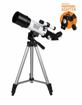 Popular Science by Celestron Travel Scope 60 Portable Telescope with Smartphone Adapter and Bluetooth Remote