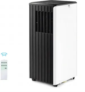 Portable Air Conditioner for Room up to 350 sq.ft, 8,000 BTU A/C Unit with Dehumidifier and Cooling Fan with 2 Speeds, 24-Hour Timer, Sleep Mode, Remote Control, Window Installation Kit