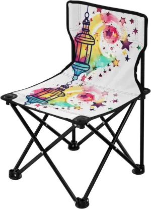 Portable Camping Folding Chairs Foldable Chair Small Lamp Icon Lightweight Backpacking Outdoor Outside Fishing