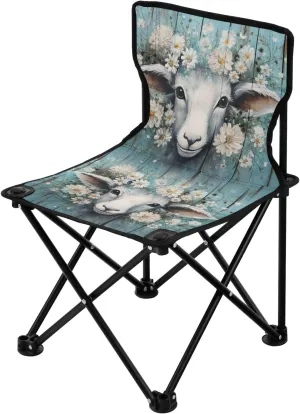 Portable Camping Folding Chairs Foldable Chair Small Sheep 1 Lightweight Backpacking Outdoor Outside Fishing