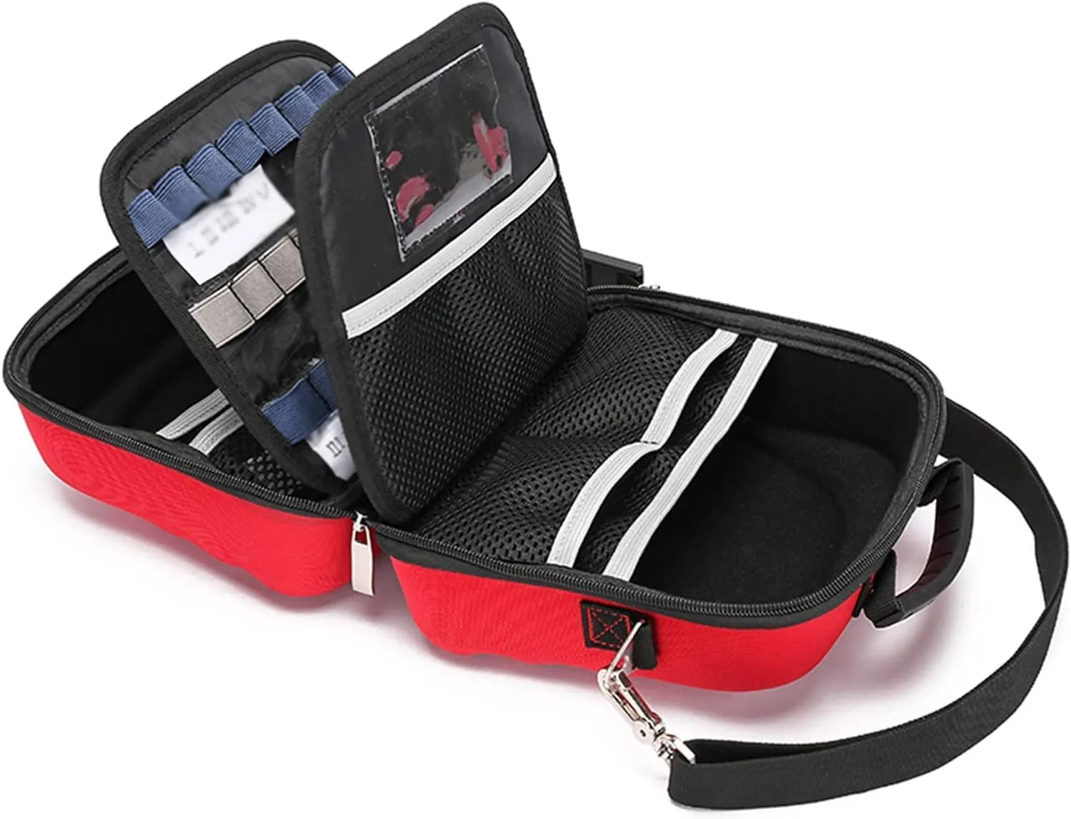 Portable First Aid Kit Empty, Emergency Rescue Bag for Car, Camping, Travel, Hiking, Sport, Home First Aid Essential Box, Waterproof(Navy Blue)