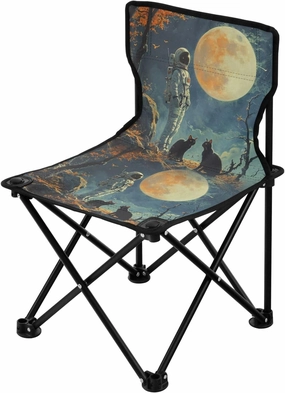Portable Camping Folding Chairs Foldable Chair Small Astronaut 18 Lightweight Backpacking Outdoor Outside Fishing