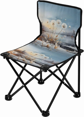 Portable Camping Folding Chairs Foldable Chair Small Dandelion Snow Lightweight Backpacking Outdoor Outside Fishing