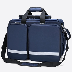 Portable First Aid Kit Bag, Waterproof Oxford Cloth Tote Bag, Outdoor Emergency Medical Kit, High capacity Shoulder Bag(Blue)