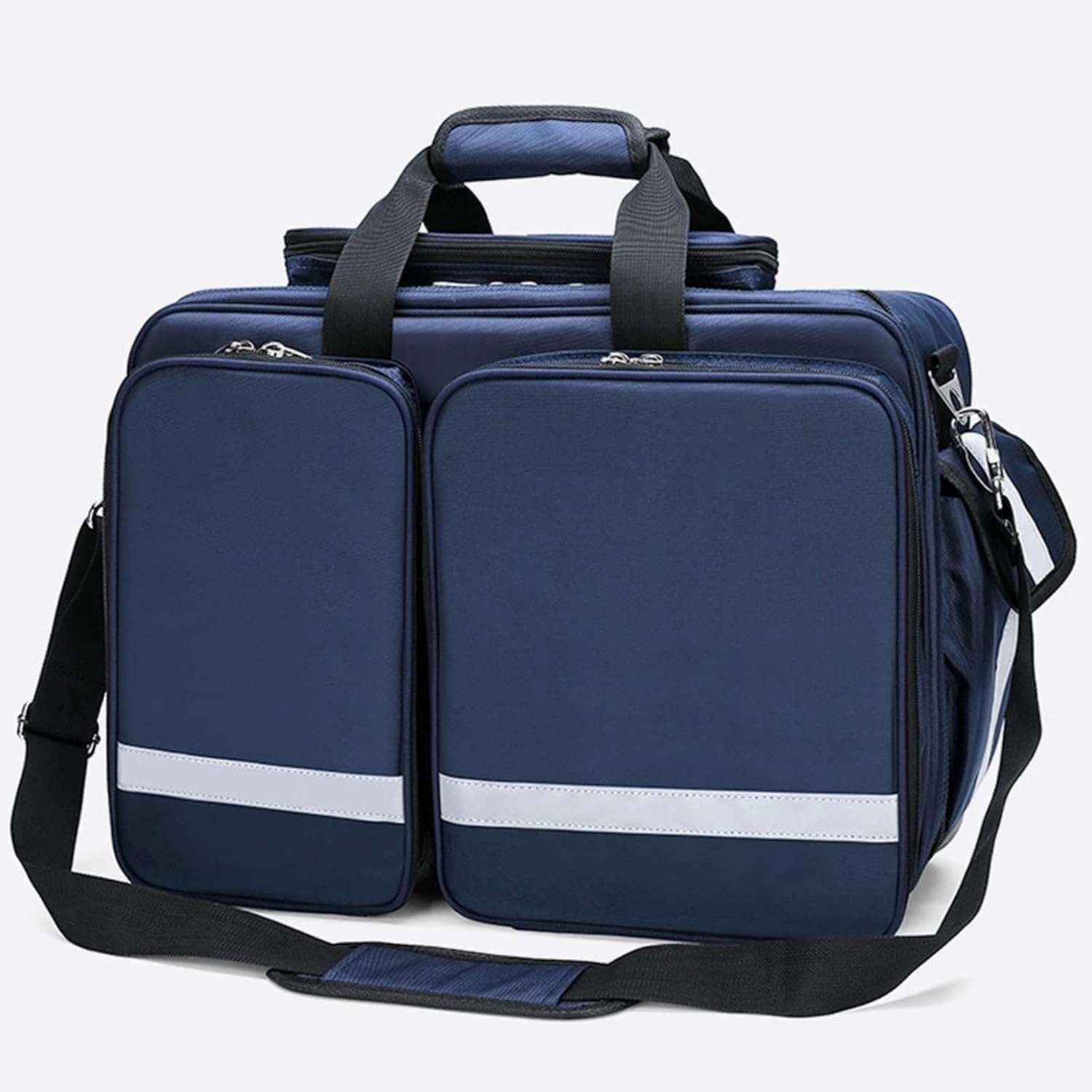 Portable First Aid Kit Bag, Waterproof Oxford Cloth Tote Bag, Outdoor Emergency Medical Kit, High capacity Shoulder Bag(Blue)