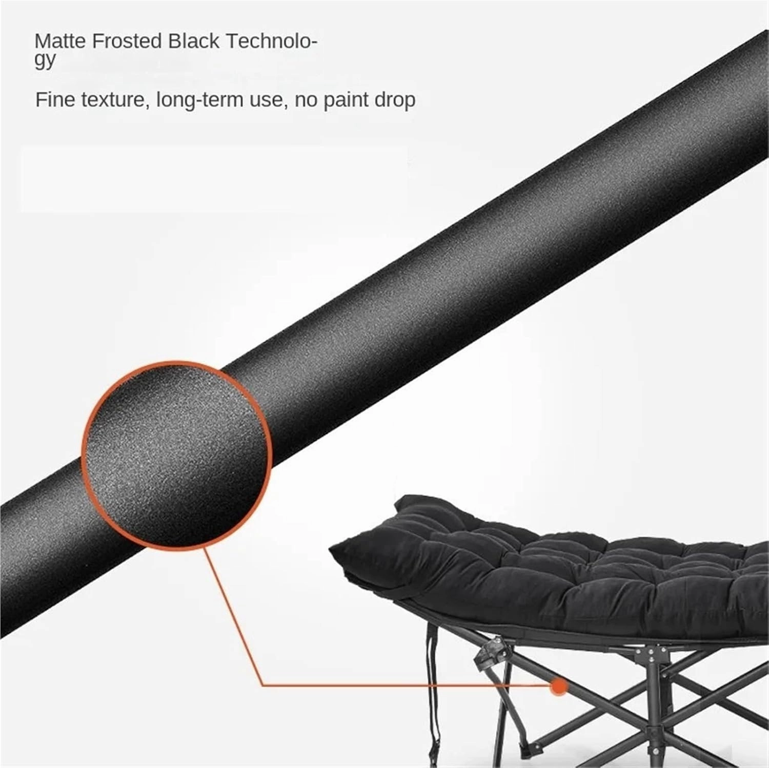 Portable Ultralight Camping Bed Outdoor Fishing Assisted Recliner Foldable Single Person Simple Bed Tourism Equipment(66X176 Black2)