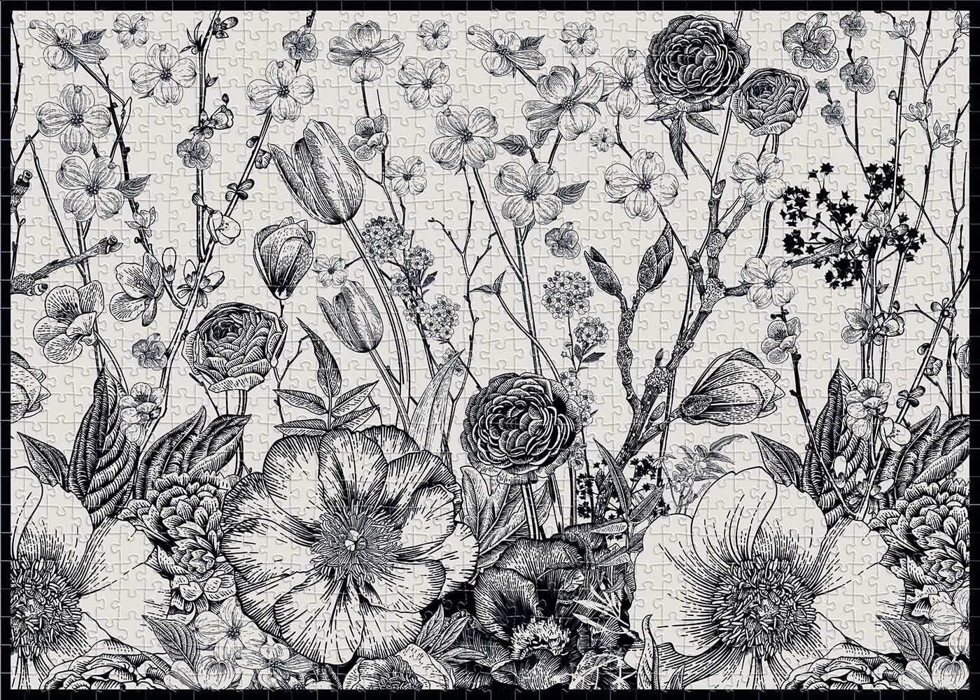 PUZ1000FLO1 Puzzle, Flowers no. 1