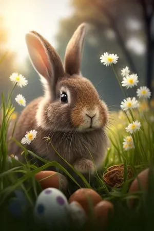 Puzzles for Adults 1000 Pieces Funny Grassland Gray Rabbit -Jigsaw Puzzle for Adults Challenging Puzzle Perfect for Game Nights