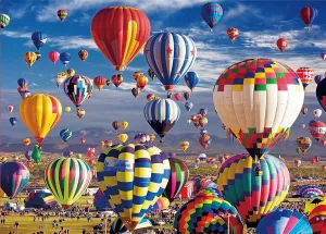 Puzzles for Adults 1000 Pieces Hot Air Balloon Jigsaw Puzzles 1000 Pieces for Kids Adults Teens Family Large Puzzle Toys Gift Educational Intellectual Decompressing Challenging Fun Game Size 27" x 20"