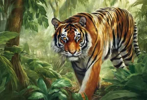 Puzzles for Adults 1000 Pieces, Impossible Hard Difficult Challenging Puzzles for Adults,Families Tigers in The Jungle Challenging Puzzle Perfect for Game Nights
