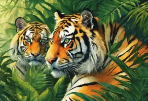 Puzzles for Adults 1000 Pieces, Impossible Hard Difficult Challenging Puzzles for Adults,Families Tigers in The Jungle Challenging Puzzle Perfect for Game Nights