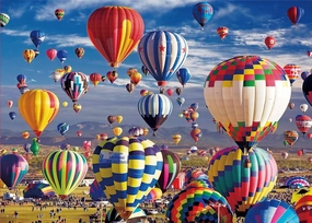 Puzzles for Adults 1000 Pieces Hot Air Balloon Jigsaw Puzzles 1000 Pieces for Kids Adults Teens Family Large Puzzle Toys Gift Educational Intellectual Decompressing Challenging Fun Game Size 27" x 20"