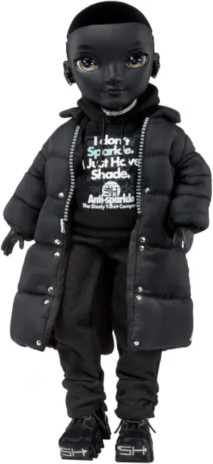 Rainbow High Shadow High Rexx McQueen- Black Color Fashion Doll. Fashionable Outfit & 10  Colorful Play Accessories. Great Gift for Kids 4-12 Years Old & Collectors
