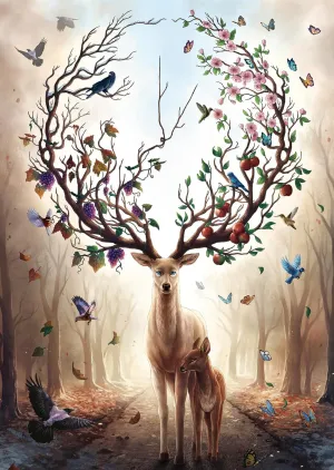 Ravensburger Fantasy Deer 1000 Piece Jigsaw Puzzle for Adults | Unique, Pieces | Anti-Glare Surface | FSC Certified, Eco-Friendly | Amazon Exclusive